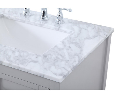 Elegant Bathroom Vanity - Gray, L 72" (VF16572DGR)