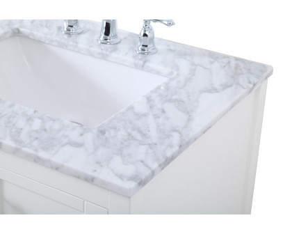 Elegant Bathroom Vanity - White, L 72" (VF16572DWH)