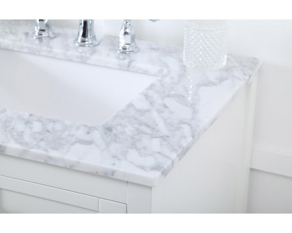 Elegant Bathroom Vanity - White, L 72" (VF16572DWH)