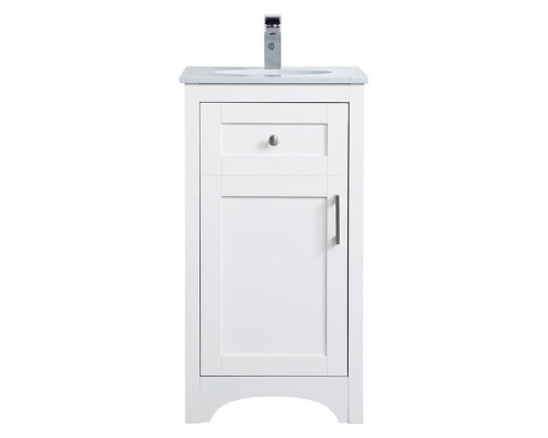 Elegant Bathroom Vanity - White (VF17018WH)