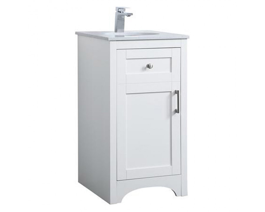 Elegant Bathroom Vanity - White (VF17018WH)