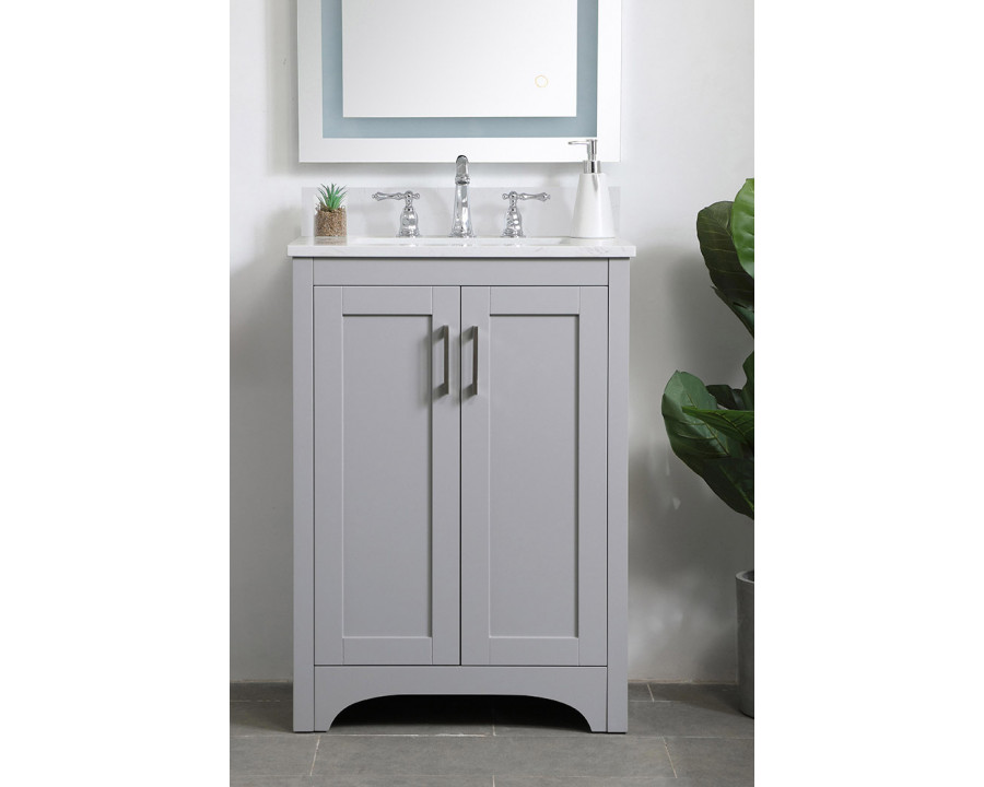 Elegant Bathroom Vanity - Gray (VF17024GR)