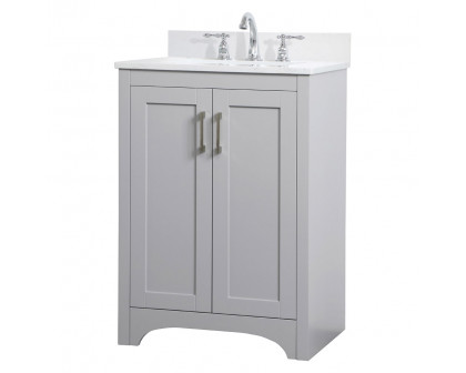 Elegant Bathroom Vanity - Gray (VF17024GR)