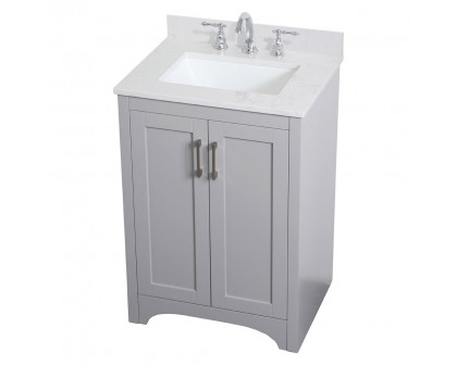 Elegant Bathroom Vanity - Gray (VF17024GR)