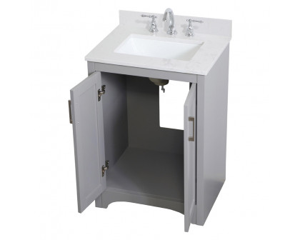 Elegant Bathroom Vanity - Gray (VF17024GR)