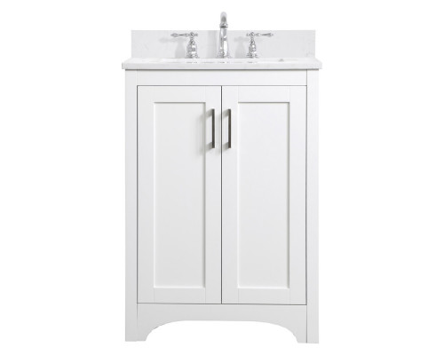 Elegant Bathroom Vanity - White (VF17024WH)