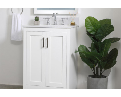 Elegant Bathroom Vanity - White (VF17024WH)