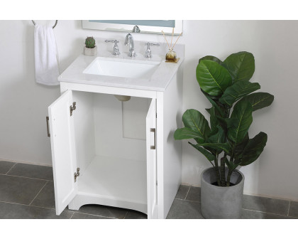 Elegant Bathroom Vanity - White (VF17024WH)