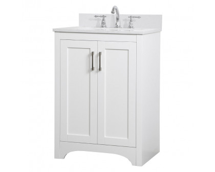 Elegant Bathroom Vanity - White (VF17024WH)