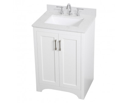 Elegant Bathroom Vanity - White (VF17024WH)