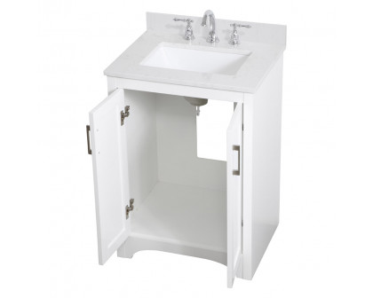 Elegant Bathroom Vanity - White (VF17024WH)