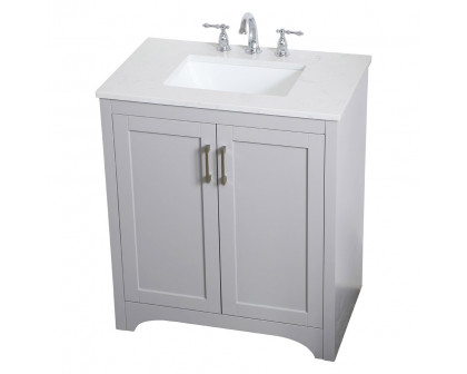 Elegant Bathroom Vanity - Gray (VF17030GR)