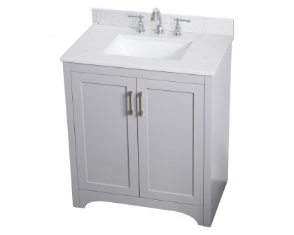 Elegant Bathroom Vanity - Gray (VF17030GR-BS)