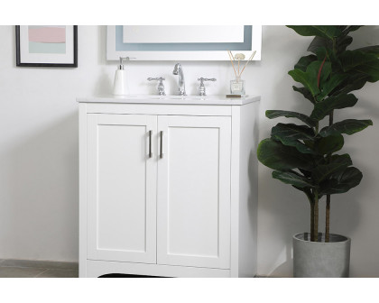 Elegant Bathroom Vanity - White (VF17030WH)