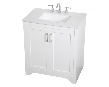 Elegant Bathroom Vanity - White (VF17030WH)