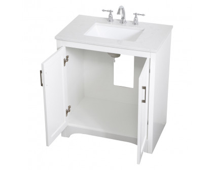 Elegant Bathroom Vanity - White (VF17030WH)