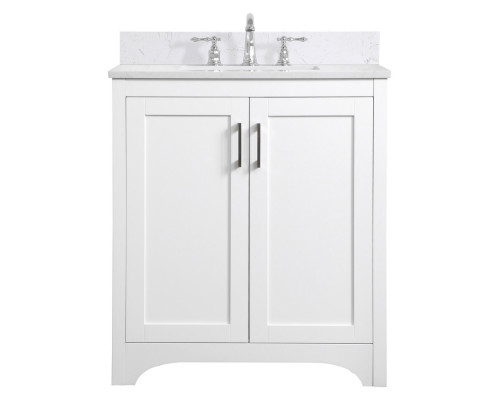 Elegant Bathroom Vanity - White (VF17030WH-BS)