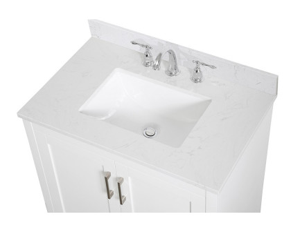 Elegant Bathroom Vanity - White (VF17030WH-BS)