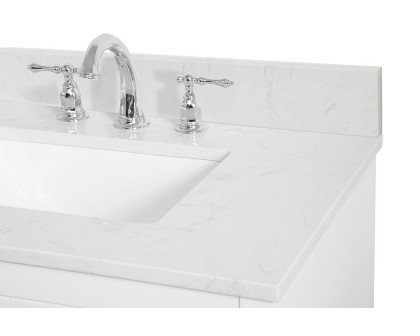 Elegant Bathroom Vanity - White (VF17030WH-BS)