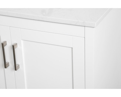 Elegant Bathroom Vanity - White (VF17030WH-BS)