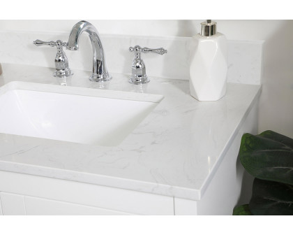 Elegant Bathroom Vanity - White (VF17030WH-BS)