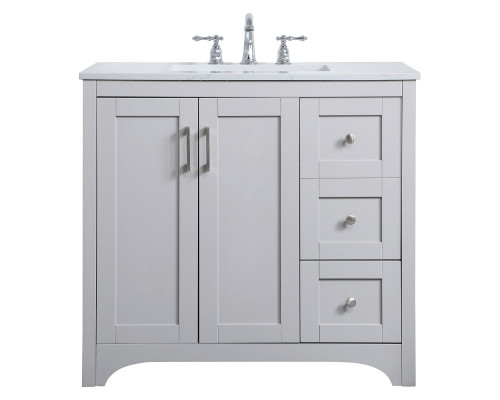 Elegant Bathroom Vanity - Gray (VF17036GR)