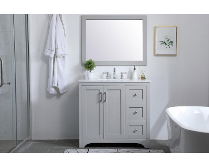 Elegant Bathroom Vanity - Gray (VF17036GR)