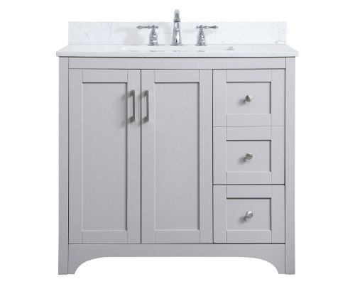 Elegant Bathroom Vanity - Gray (VF17036GR-BS)