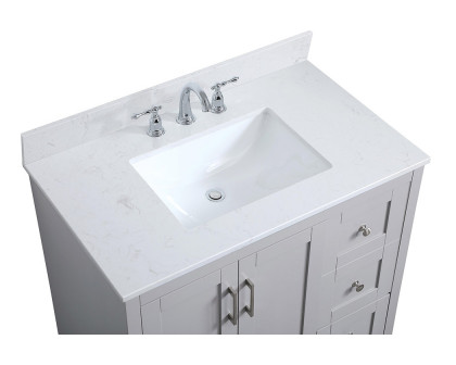 Elegant Bathroom Vanity - Gray (VF17036GR-BS)