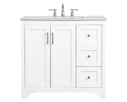 Elegant Bathroom Vanity - White (VF17036WH)