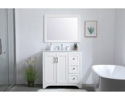 Elegant Bathroom Vanity - White (VF17036WH)