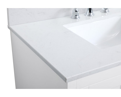 Elegant Bathroom Vanity - White (VF17036WH-BS)