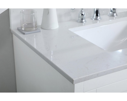 Elegant Bathroom Vanity - White (VF17036WH-BS)