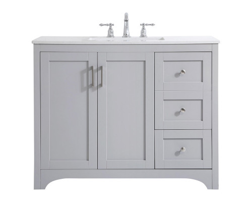 Elegant Bathroom Vanity - Gray (VF17042GR)