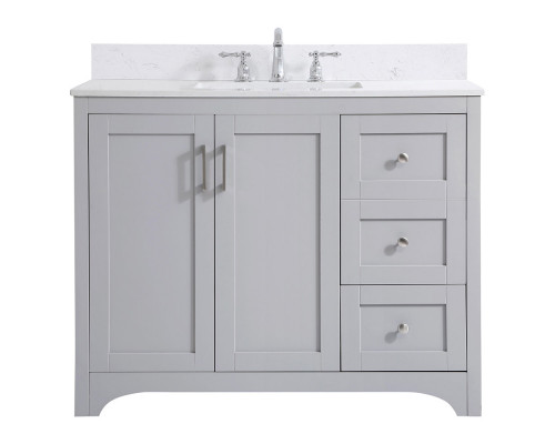 Elegant Bathroom Vanity - Gray (VF17042GR-BS)