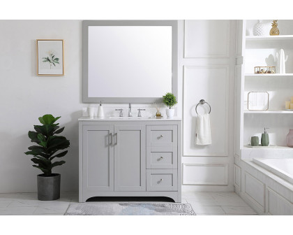 Elegant Bathroom Vanity - Gray (VF17042GR-BS)