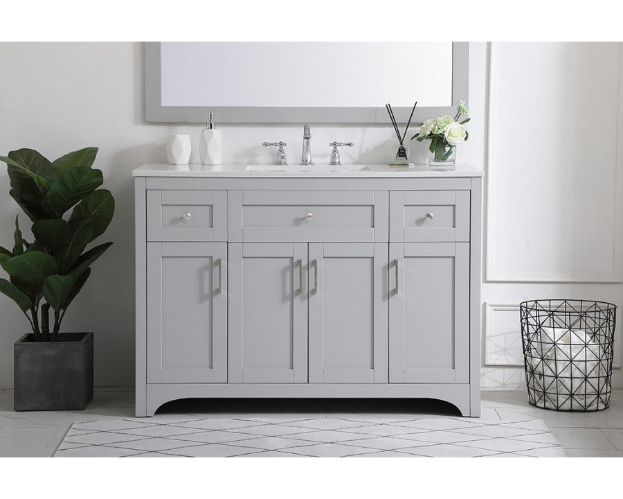 Elegant Bathroom Vanity - Gray (VF17048GR)