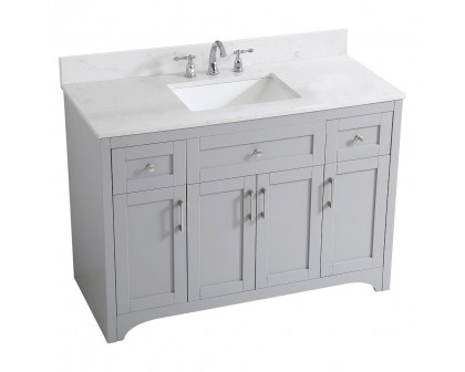 Elegant Bathroom Vanity - Gray (VF17048GR-BS)