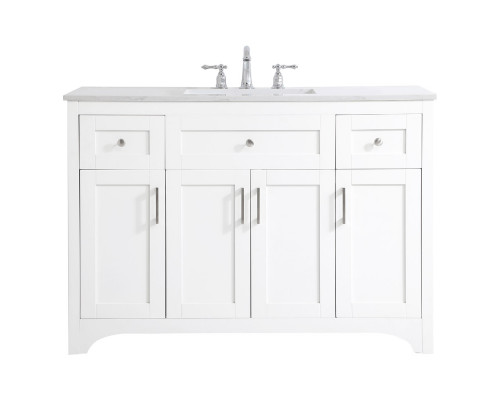 Elegant Bathroom Vanity - White (VF17048WH)