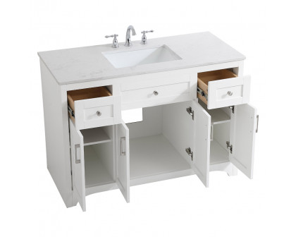 Elegant Bathroom Vanity - White (VF17048WH)