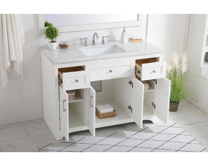 Elegant Bathroom Vanity - White (VF17048WH)