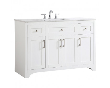 Elegant Bathroom Vanity - White (VF17048WH)