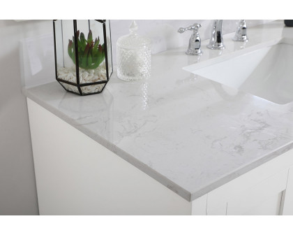 Elegant Bathroom Vanity - White (VF17048WH-BS)