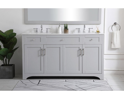 Elegant Bathroom Vanity - Gray (VF17060DGR)