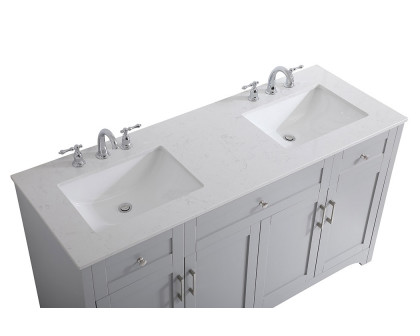 Elegant Bathroom Vanity - Gray (VF17060DGR)