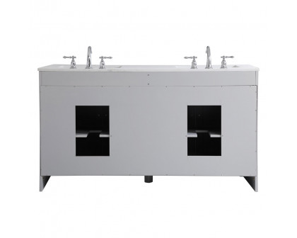 Elegant Bathroom Vanity - Gray (VF17060DGR)