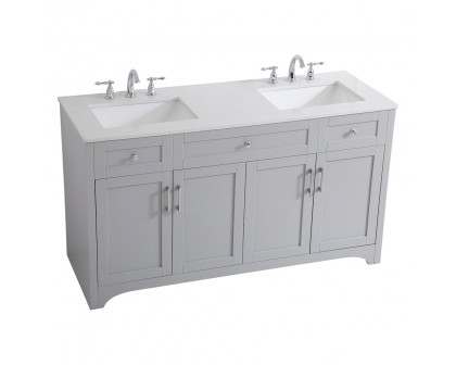 Elegant Bathroom Vanity - Gray (VF17060DGR)