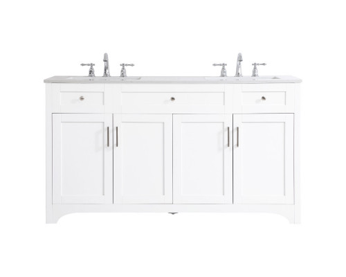 Elegant Bathroom Vanity - White (VF17060DWH)