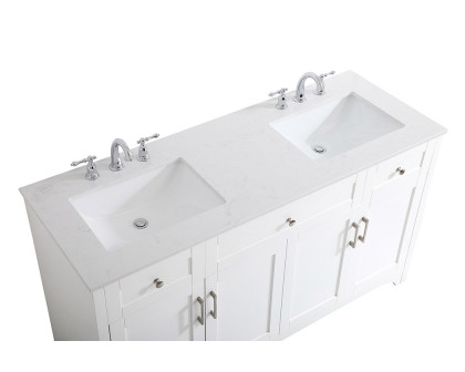 Elegant Bathroom Vanity - White (VF17060DWH)