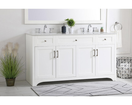 Elegant Bathroom Vanity - White (VF17060DWH)